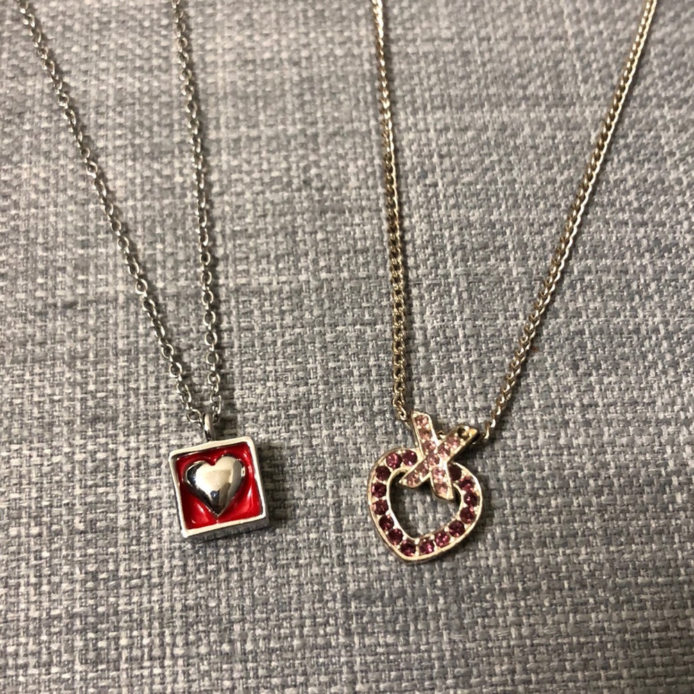 2 for 1 Heart necklace package